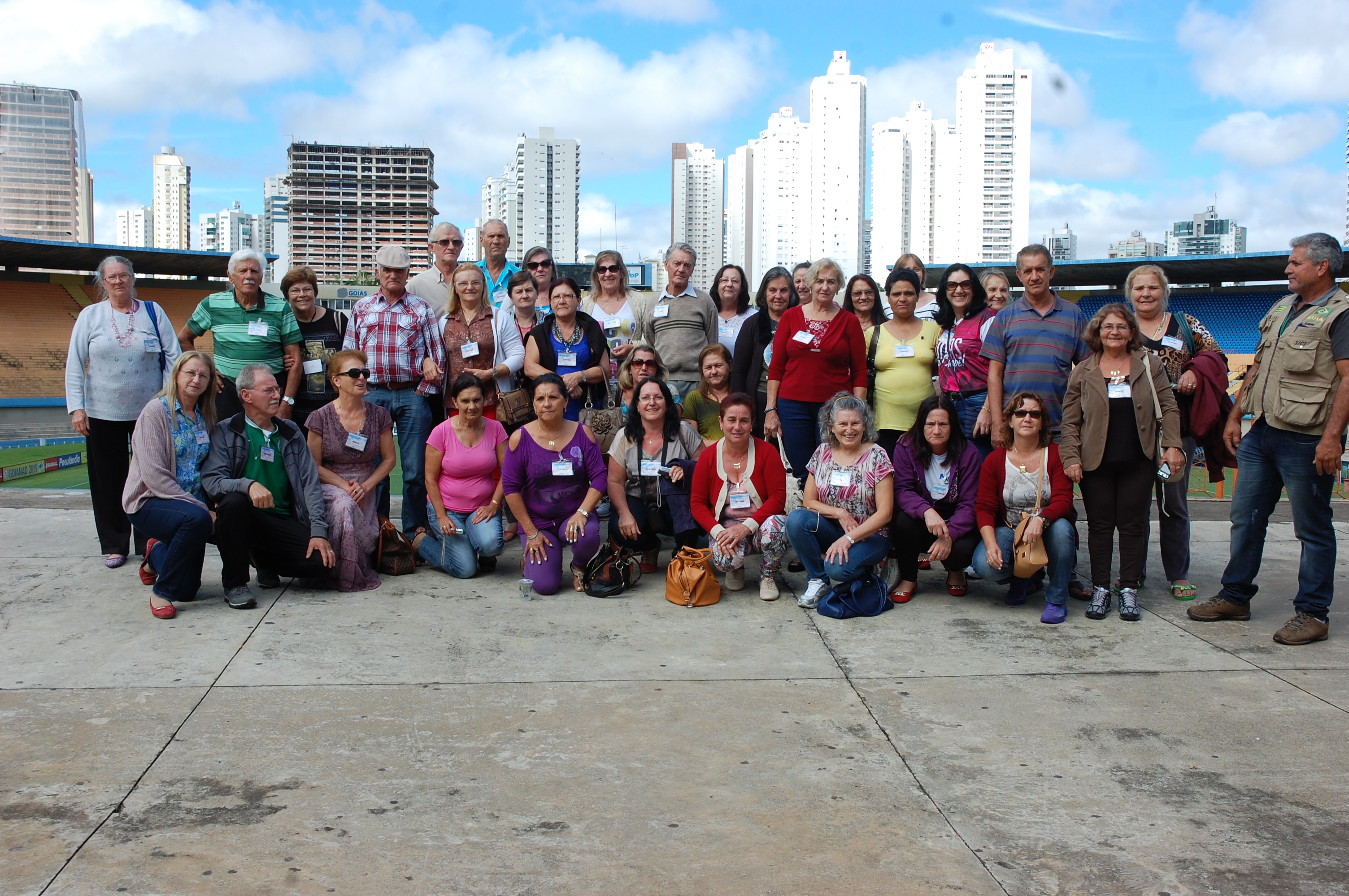 Grupo de turistas de Santa Catarina visita o Serra Dourada