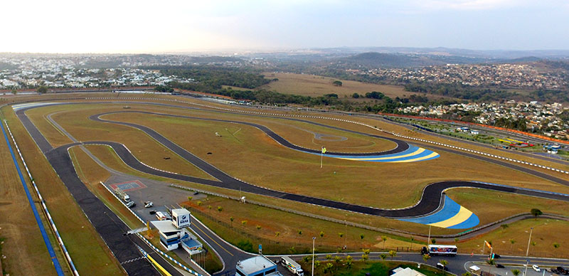Vista aérea do Autódromo de Goiânia