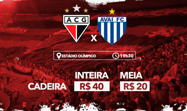Folder venda de ingressos para Atlético x Avaí (SC) no Olímpico