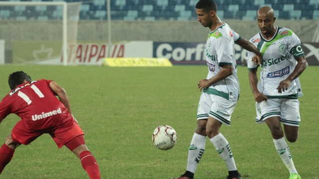 Lance do jogo entre Luverdense e Vila Nova, em Cuiabá, pelo primeiro turno da Série B 2017