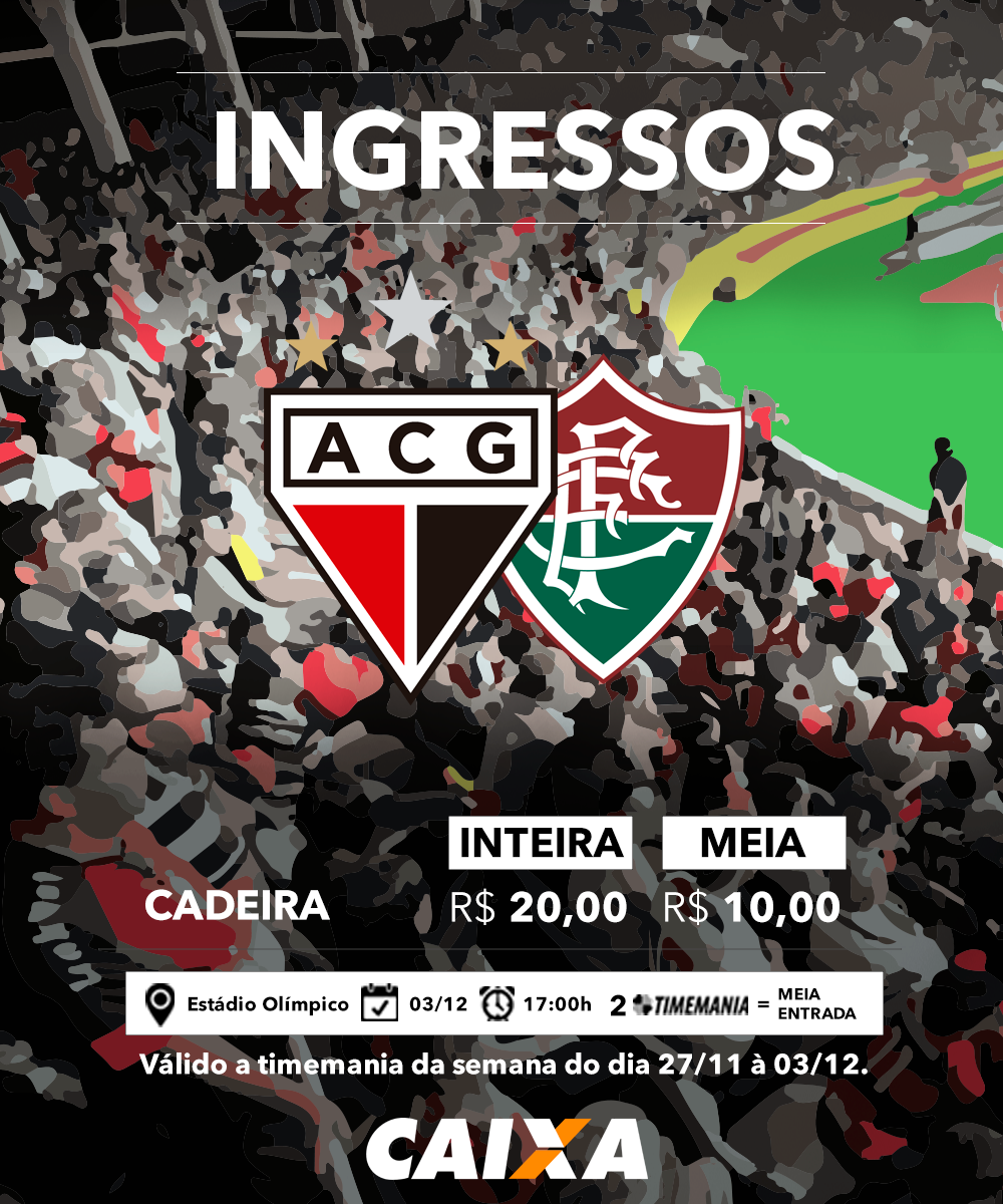 Logo da venda de ingressos para Atlético e Fluminense, Série A 2017