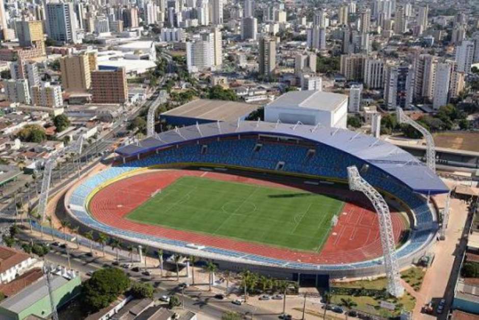 Vista aérea do Estádio Olímpico Pedro Ludovico Teixeira 